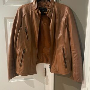 Bernardo Women's Tan Leather Jacket